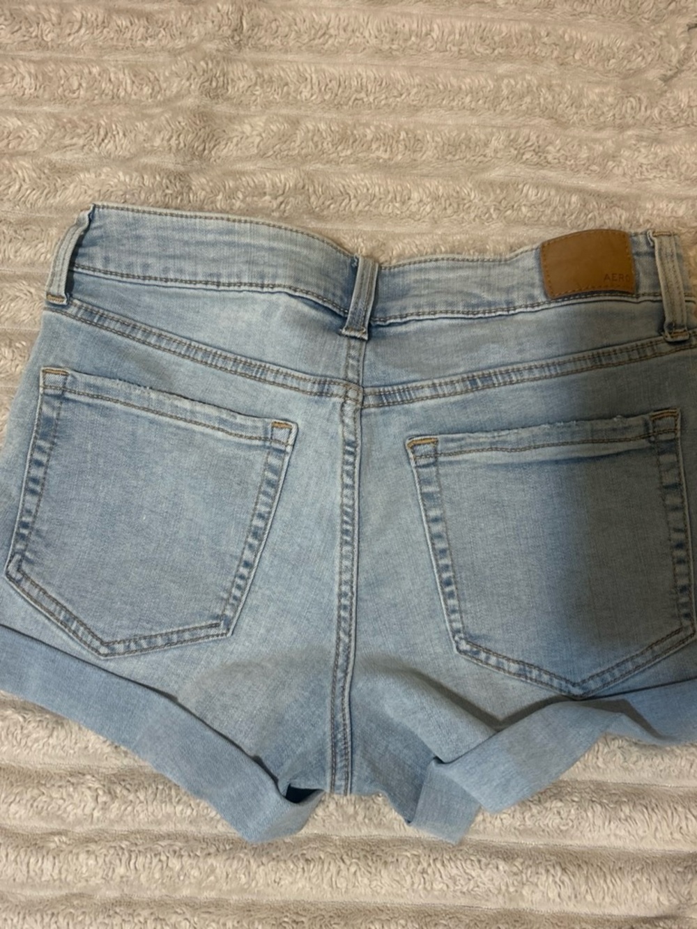 Aeropostale Light Wash Denim Jean Shorts
